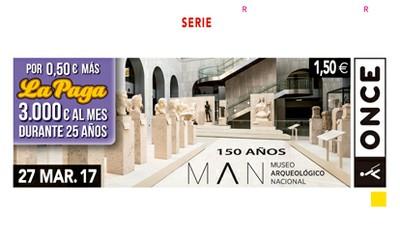 Cupón conmemorativo del 150 aniversario del MAN