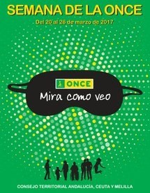 Cartel promocional de la Samana de la ONCE "Mira cómo veo"