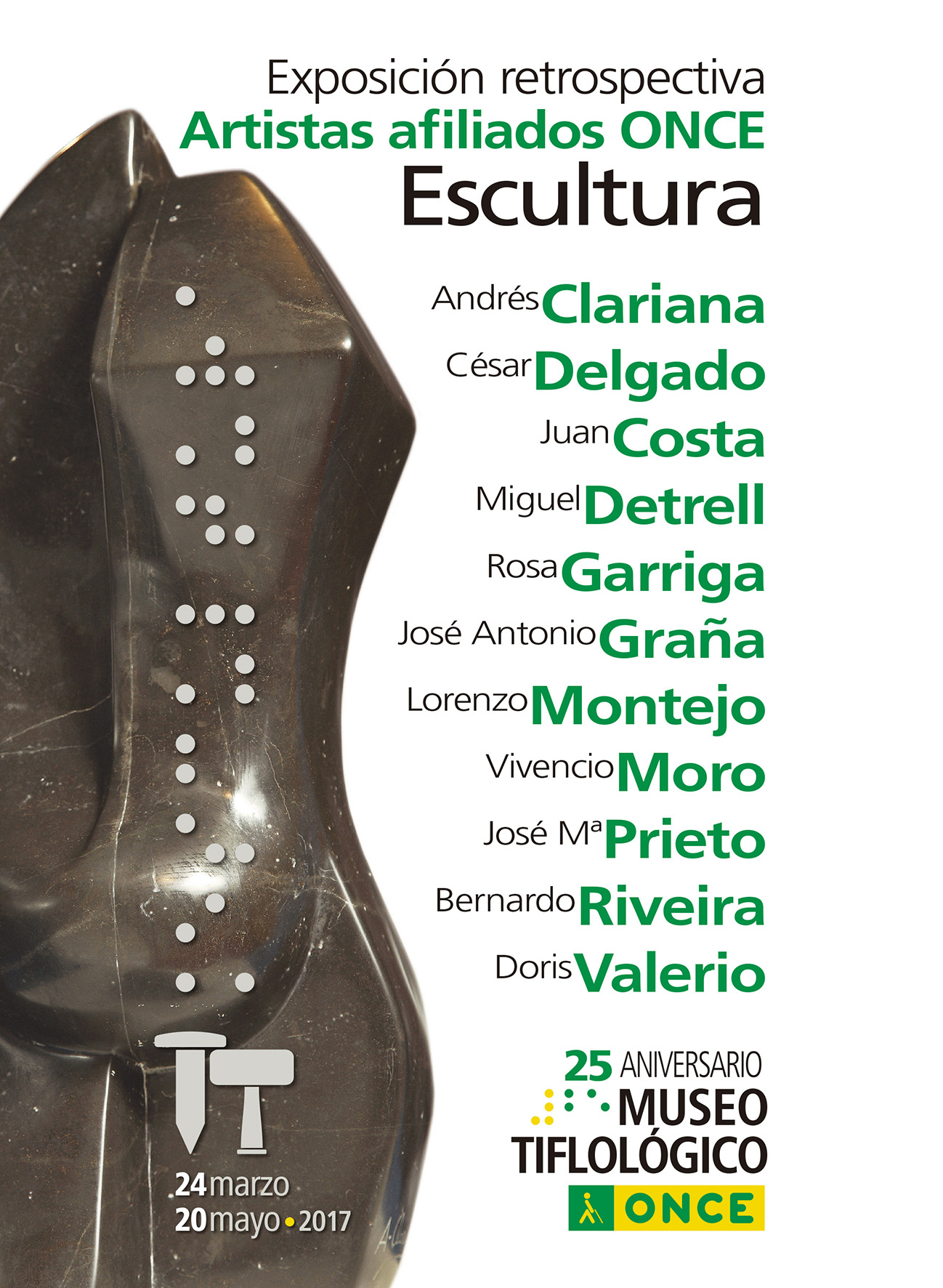 Cartel de la Exposición Retrospectiva de Escultura