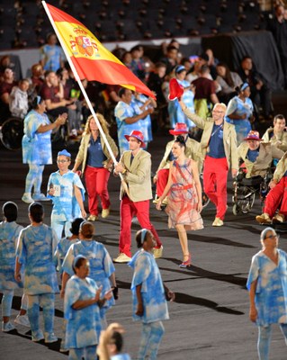Desfile del equipo paralímpico español en los Juegos de Río'2016 celebrados en septiembre último