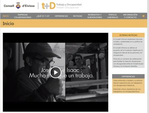 Captura de la página de apertura de la nueva web del Consell