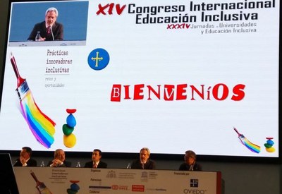 Momento de la internvención del secretario general de la OEI en la inauguración del Congreso