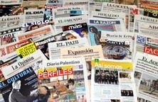 Montaje gráfico de diversos medios de comunicación impresos