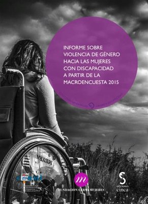  Portada del libro "Informe sobre violencia de género hacia las mujeres con discapacidad’
