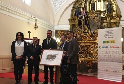 Presentación del cupón dedicado a los 350 de la Cofradía Nuestro Padre Jesús Nazareno, de La Bañeza 
