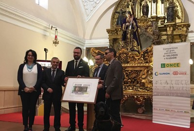 Presentación del cupón dedicado a los 350 de la Cofradía Nuestro Padre Jesús Nazareno, de La Bañeza 