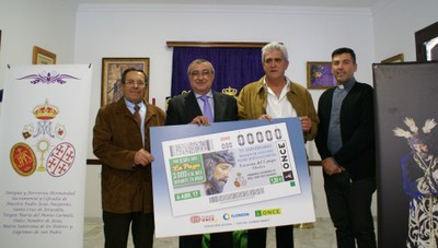 Presentación del cupon Padre Jesús Nazareno de Escacena