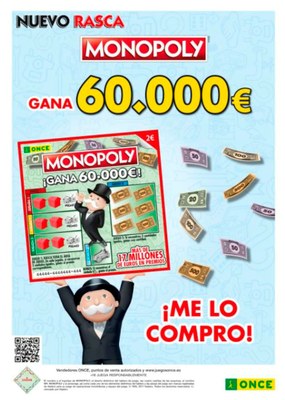 Cartel promocional del nuevo rasca "Monopoly"