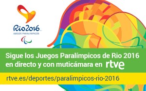 Cartel promocional de las retransmisiones de los Juegos Paralímpicos de Río por TVE