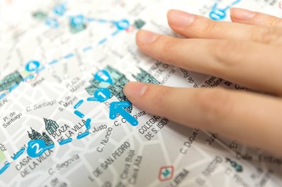 Mapa de Madrid en relieve