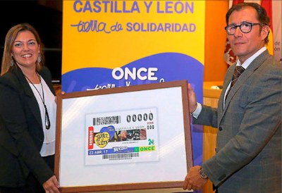 Milagros Marcos e Ismael Pérez en la presentación dedicado a la marca Sabor Social