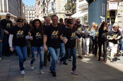 Cabecera de salida de la carrera de cascabeles