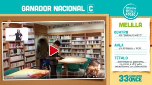 Imagen del vídeo ganador en la categoría C, presentado por niños del IES 'Enrique Nieto', de Melilla