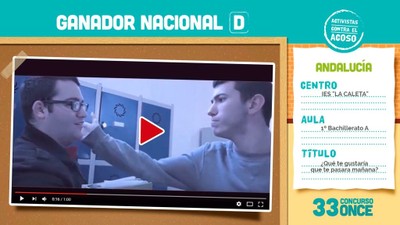 Imagen del vídeo ganador en la categoría D, presentado por alumnos del IES 'La Caleta', de Cádiz
