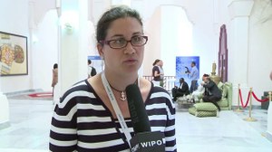 Bárbara Martín durante la conferencia de Marrakesh, en junio de 2013, en la que la OMPI firmó el Tratado