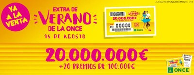 Cartel promocional del Sorteo Extraordinario de Verano