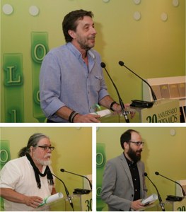 De arrina a abajo y de izquierda a derecha: Juan Manuel Muñoz, Manuel Moya y Luis Bagué