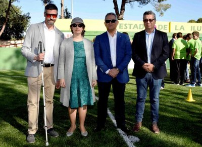 De izquierda a derecha: Germán Moya, Gemma León, Ángel Luis Gómez y Fernando Marco