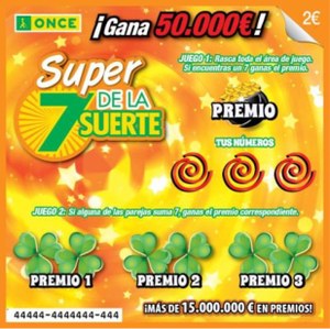 Imagen del nuevo boleto 'Súper 7 de la Suerte'