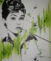 Audrey Hepburg, de Kelly Arrontes, artista con discapacidad visual