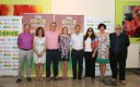 Los responsables de la ONCE y autoridades locales en el acto central de celebración del Día de la ONCE en Murcia