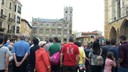 Numeroso público asistente a las actividades de calle organizadas por la ONCE en León