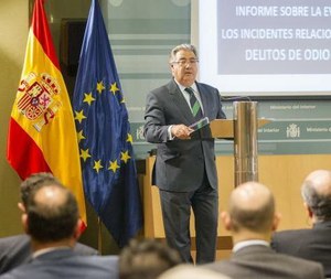 El ministro Zoilo en la presentación de los datos sobre 'delitos de odio'