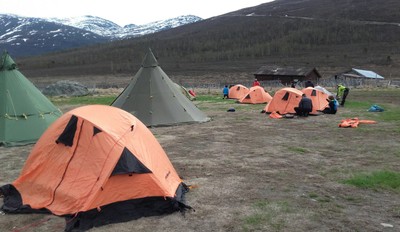 Campo base de la expedición