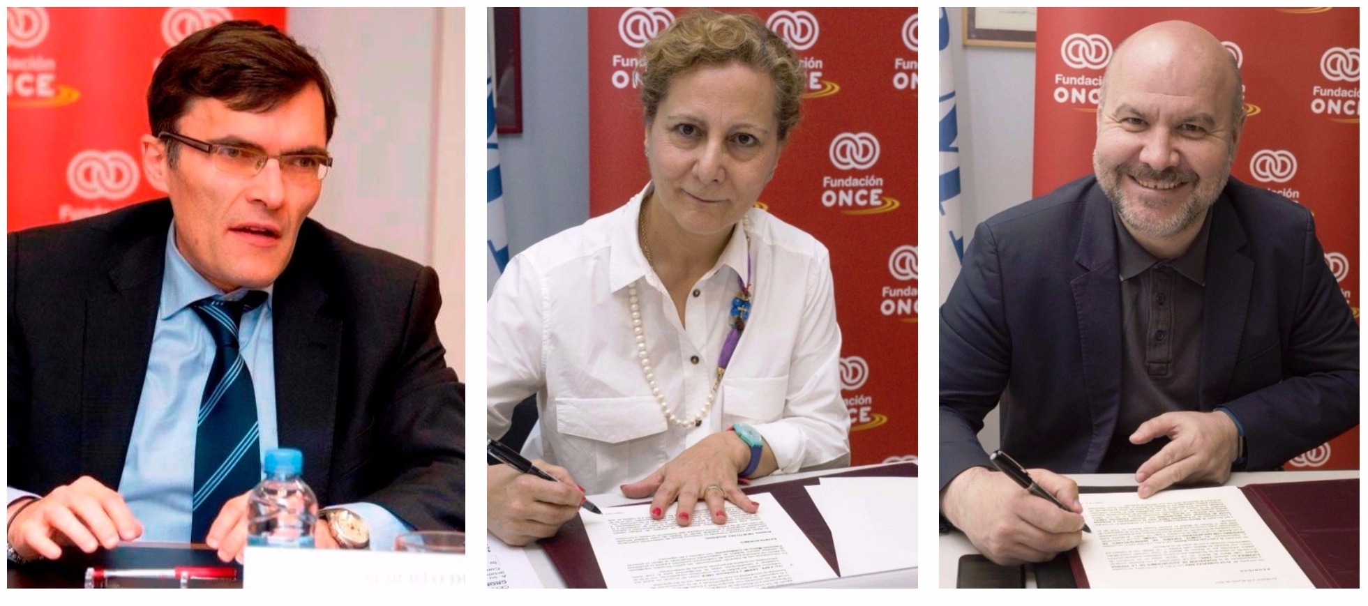 De izquierda a derecha, Alberto Durán, Elsa González y Luis Cayo Pérez