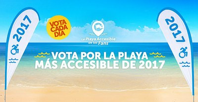 Banner de la campaña "La playa más accesible"