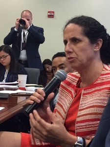 Ana Peláez durante su intervención en la mesa 'Más allá de los eslóganes'