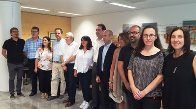 Foto de familia del jurado de los Premios Solidarios ONCE Catalunya 2017