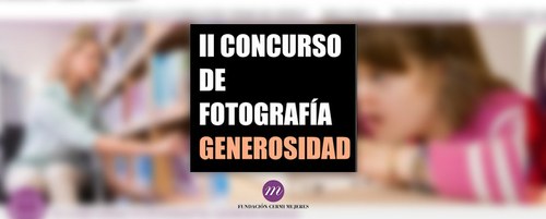 Cartel del II Concurso fotográfico "Generosidad"