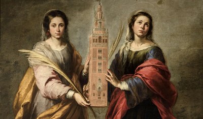 Santas Justas y Rufina-óleo de Murillo