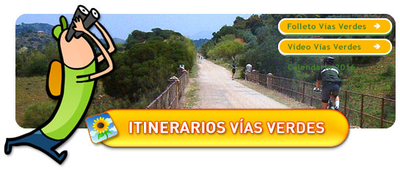 Banner de la web de Vías Verdes