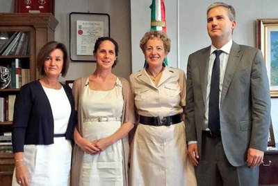 De izda a dcha: Marta Reyero, Ana Peláez, Roberta Lajous y Alfonso Galiano