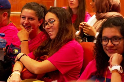 Jóvenes participantes en el Campus de Amberes