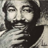 Retrato de Mantin Gaye. Eduardo Matute