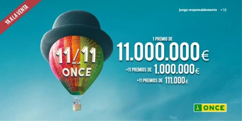 Cartel promocional del Sorteo del 11 del 11