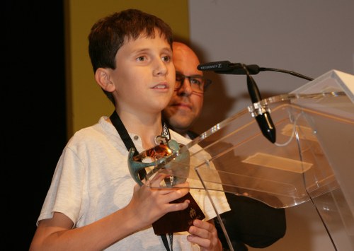Pere Ribes con el Premio Solidarios ONCE Catalunya 2017