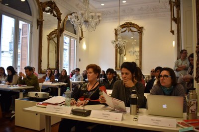 Asistentes al encuentro 'Universidad y Discapacidad Visual' celebrado en Ururguay