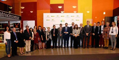 Foto de familia de los Premios Solidarios en la Región de Murcia