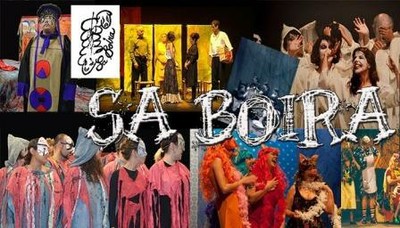 Collage con escenas del grupo Sa Boira