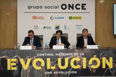 Martínez Donoso, Alberto Durán y Antonio Mayor en el acto de presentación de la campaña