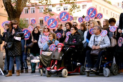 Plano general de la concentración de COCEMFE en Madrid