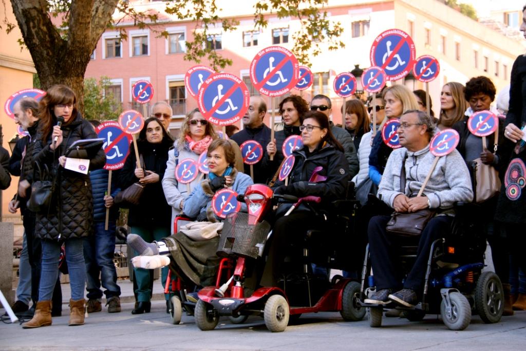 Plano general de la concentración de COCEMFE en Madrid