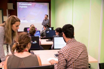 Un momento del curso sobre Márketin Digital