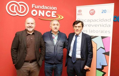 De izquierda a derecha: Luis Cayo Pérez, Pepe Álvarez y Alberto Durán