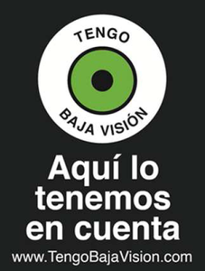 Motivo gráfico de "Aquí lo tenemos en cuenta"