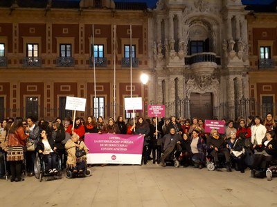 Concentración ante el Palacio de San Telmo